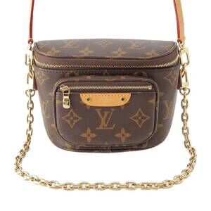 Louis Vuitton Monogram Bum Bag Chain Shoulder Brown